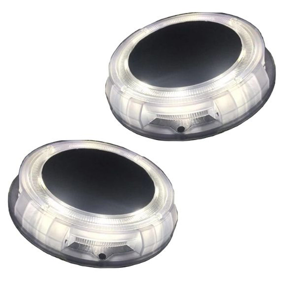 Cool White Solar Deck Light Pack of 2