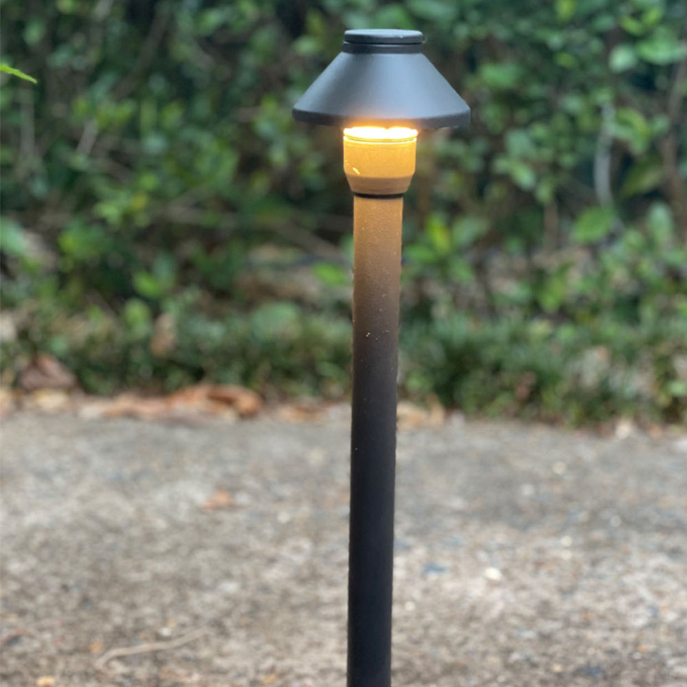 Pro Light Club Black Aluminum Small Shaded Path Light