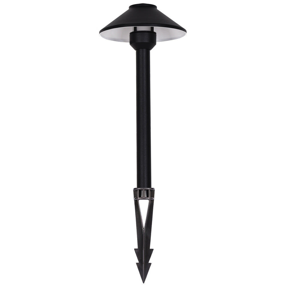 Pro Light Club Black Aluminum Medium Shaded Path Light