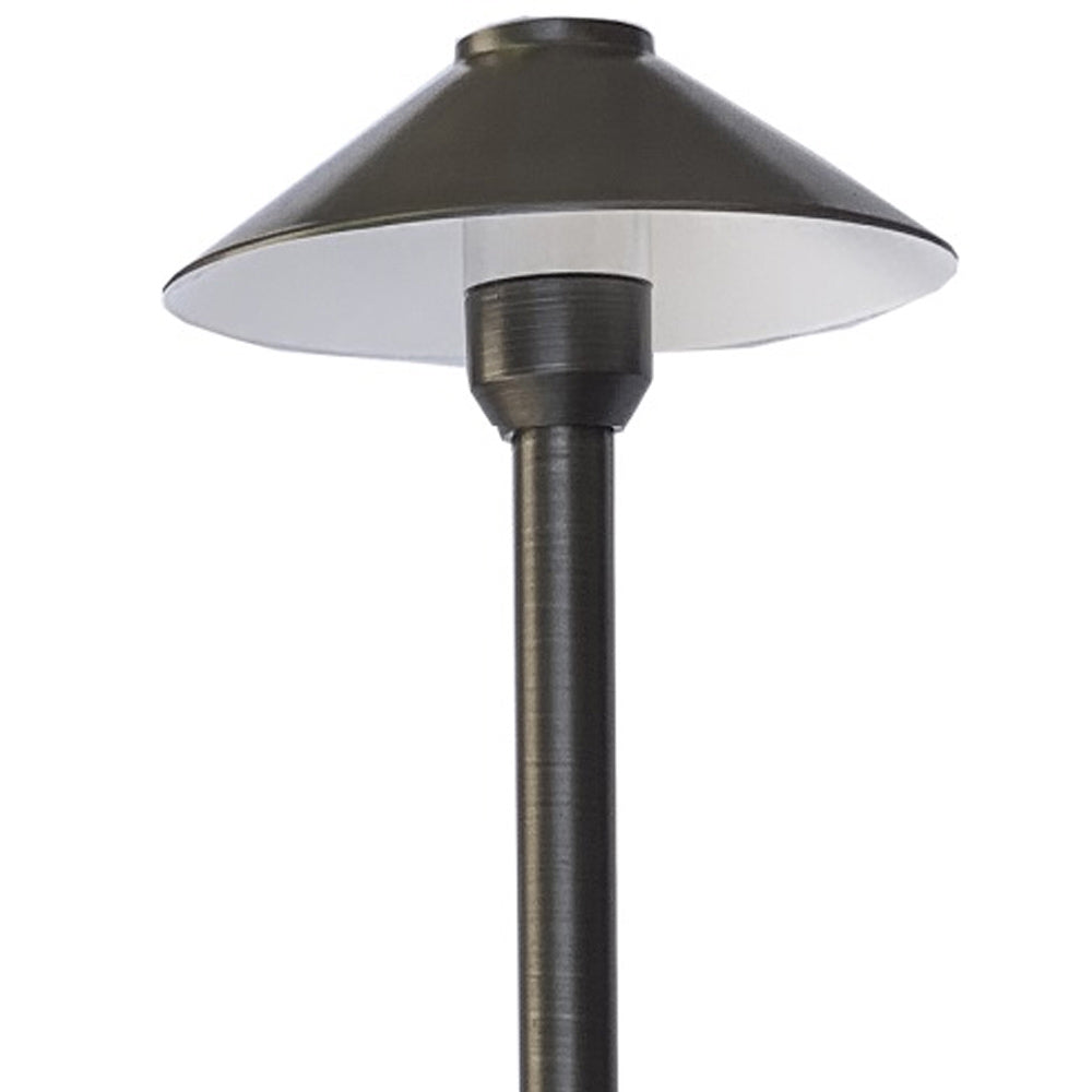 Pro Light Club Brass Aluminum Medium Shaded Path Light